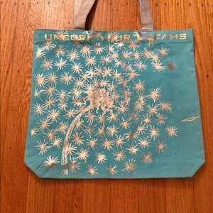 Prosper Design Studio Teal Wine Tote Bag